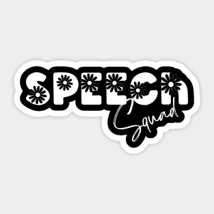 Speech therapy, Speech Squad, speech language pathology Sticker